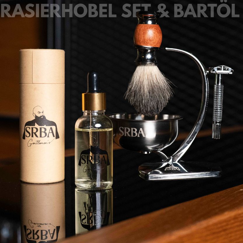 Set Rasierzubehör + Bartöl